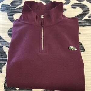 Lacoste Men's Burgundy Sweater